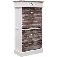 Shoe Cabinet Brown 50x28x98 cm Paulownia Wood