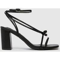 Schuh Sylvie Bow Block Heel Sandals - Black