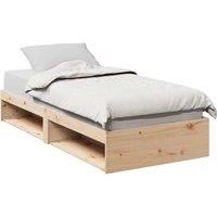 Day Bed without Mattress 90x190 cm Solid Wood Pine