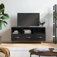 TV Cabinet Black 102x36x50 cm Engineered Wood