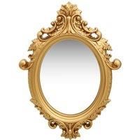 Wall Mirror Castle Style 56x76 cm Gold