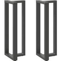 Bar Table Legs T-Shaped2 pcs Anthracite 40x35x(110-111) cm Steel