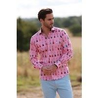 Stripe Guitar Men Print Shirt