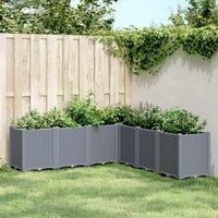Garden Planter Blue Grey 160x160x53 cm PP