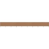 9-panel Wind Screen Fabric 1200x160 cm Taupe