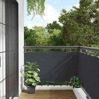 Balcony Privacy Screen Anthracite 300x75 cm PVC