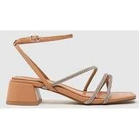Schuh Sander Embellished Strappy Sandal - Natural