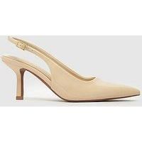 Schuh Selene Sling Back Heels - Natural