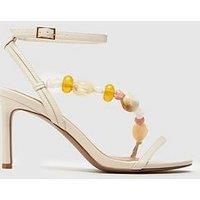 Schuh Suzette Bead Heeled Sandal - Natural
