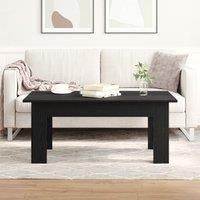 Black Oak Coffee Table, 100x60x42 cm, Made of Engineered Wood