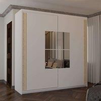 Kuban Sliding Mirror Wardrobe with LED Light 150x217cm