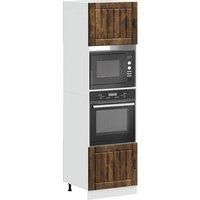 Oven Cabinets 2 pcs Kalmar Smoked Oak Engineered Wood