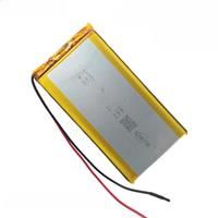 1-10PCS Batteries 3.7V Li-Polymer 10Ah 11*55*100mm Li battery For Tablet Power Bank Bluetooth Speakers DVD 1155100