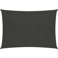 Sunshade Sail 160 g/m Anthracite 3.5x4.5 m HDPE