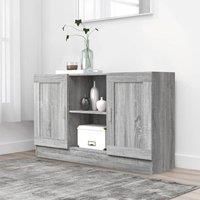 Sideboard Grey Sonoma 120x30.5x70 cm Engineered Wood