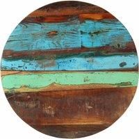 Round Table Top 60 cm 25-27 mm Solid Reclaimed Wood