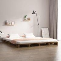 Pallet Bed Honey Brown 120x200 cm Solid Wood Pine