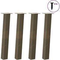 Coffee Table Legs 4 pcs Natural Steel 72 cm Steel