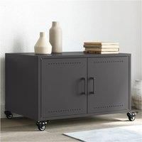 Coffee Table Black 68x50x43.5 cm Steel