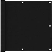 Balcony Screen Black 90x300 cm Oxford Fabric