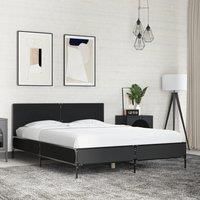 Bed Frame without Mattress Black 140x200 cm