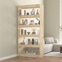 Book Cabinet/Room Divider 80x30x167.4 cm Solid Wood Pine