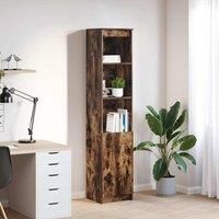Highboard Smoked Oak 37.5x35x180 cm Engineered Wood