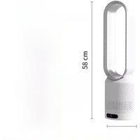 2025 Bladeless Air Purifier Fan Ultra Quiet Negative Ion Tower Fan for Home Office Dormitory