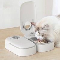 2 Meals Automatic Pet Feeder Smart Cat Food Dispenser for Wet & Dry Food Kibble Dispenser