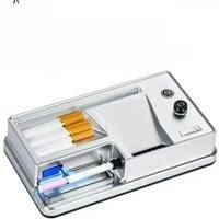 New 3-in-1 Automatic Cigarette Machine Electric Cigarette Smart Sensor Injector Tobacco Filled 5.5/6.5/8mm Round Tube, Tweezers