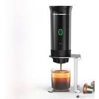 3-in-1 Portable Capsule Coffee Maker, Wireless Heating Electric Espresso Coffee Maker for Car Home,