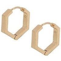 Allsaints Hexagon Hoop Earrings