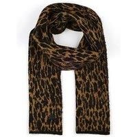 Allsaints Brushed Leopard Knit Scarf- Natural Multi