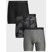 Under Armour Men/'s 3-Pack Performance Tech Boxer Brief, 6" Inseam – Breathable, Moisture Wicking, Soft Touch, All-Day Comfort