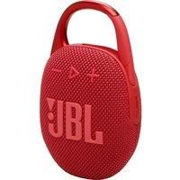 JBL Clip 5 Ultra-Portable Bluetooth Speaker with Integrated Carabiner, Big Pro Sound, PlaytimeBoost, Waterproof Design and 12-Hour Playtime, Red