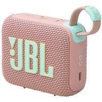 JBL GO 4 Ultra-Portable Bluetooth Speaker with Big Pro Sound and Punchy Bass, PlaytimeBoost, Waterproof Design and 7-Hour Playtime, Pink