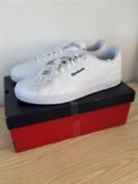 Reebok Unisex Court Clean Sneaker, FTWWHT/FTWWHT/Black, 10 UK