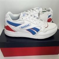 Reebok GL1000 Trainers White Blue Red UK Size 5.5 Sneakers BNIB