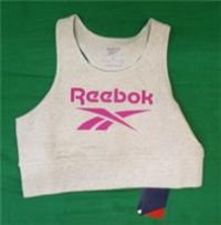 Reebok Women/'s Id Big Logo Sports Bra, CHAMEL, L
