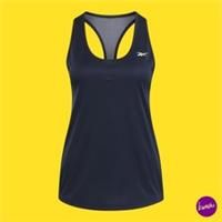 REEBOK Women's ID Train Tank, Scoop Neck, Mesh Back, Navy, UK L | EU 40 | US 8