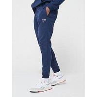 Reebok Mens Identity Small Logo Fleece Jogger - Navy