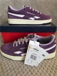 Reebok Club C Revenge Womens Tennis Sneaker Trainers Suede Plum Purple Size UK 7