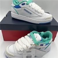 Reebok Classics Club C Bulc Size UK 3 Lace up Tennis White Green & Blue BNIB