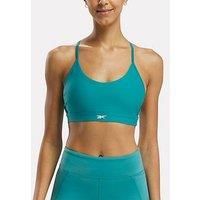 Reebok Womens Training Lux Strappy Medium Support Sports Bra - Green