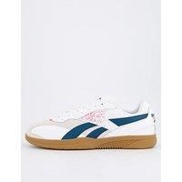 Reebok Unisex Hammer Street Tennis Shoes, White/ESCAPEBLUE/Gum, 12 UK