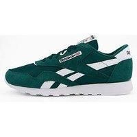 Reebok Classic Nylon Trainers Green/White