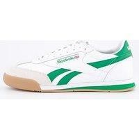 Reebok campio xt trainers in white & green