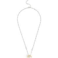 Coach Necklace Signet Rondelle Short Pendant - Gold