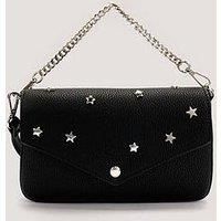 FIORELLI Women's Lacey Chain Clutch Bag in Charcoal