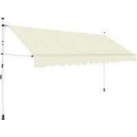 Manual Retractable Awning 400 cm Cream